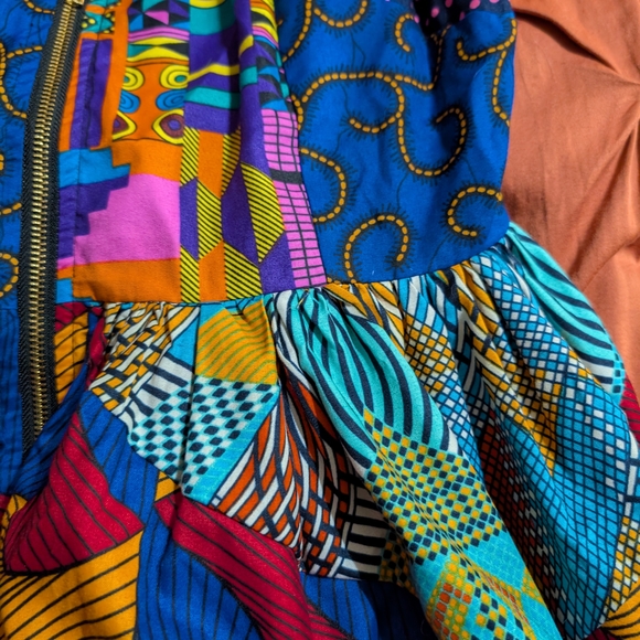 Colorful Patchwork Maxi Dress - Picture 5 of 5